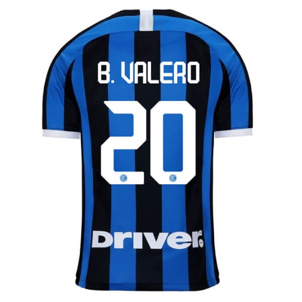Trikot Inter Milan NO.20 B.Valero Heim 2019-20 Blau Fussballtrikots Günstig